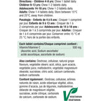 Chewable Vitamin C Grape Juice Tablets, 500 mg