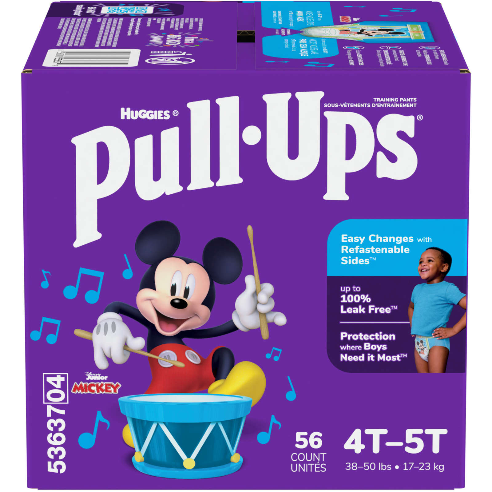 Pull-Ups Boys' Potty Training Pants Size 6, 4T-5T, 56 Ct