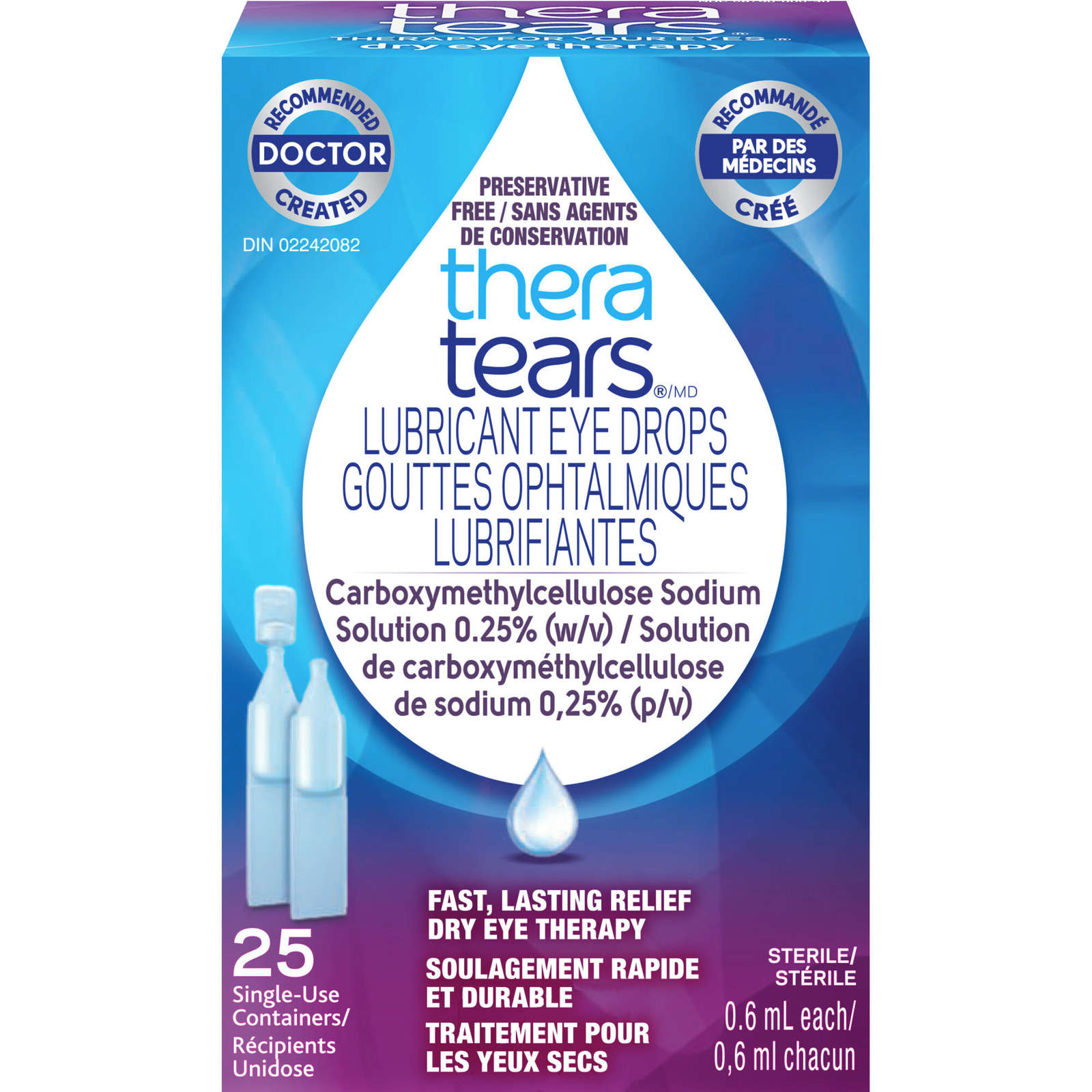 Lubricant Eye Drops Single use