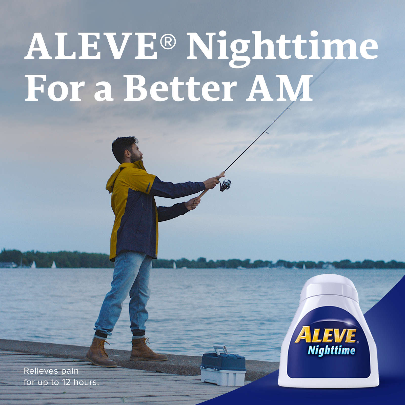 ALEVE Nighttime, Pain Reliever and Sleep Aid, Naproxen Sodium, 40 Caplets