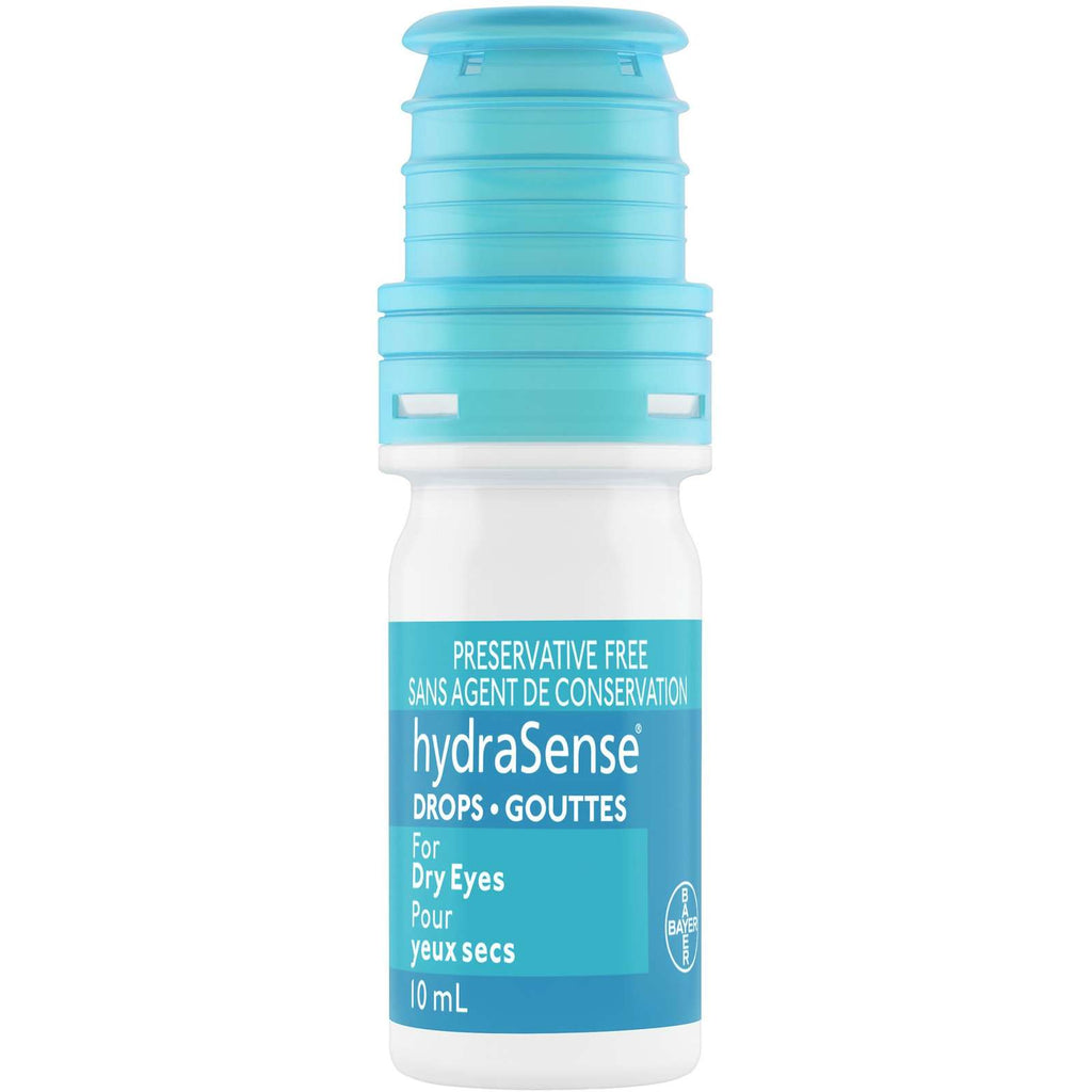 hydraSense Eye Drops, For Dry Eyes, Fast and Long-Lasting Relief, Preservative Free, Naturally Sourced Lubricant, 10 mL