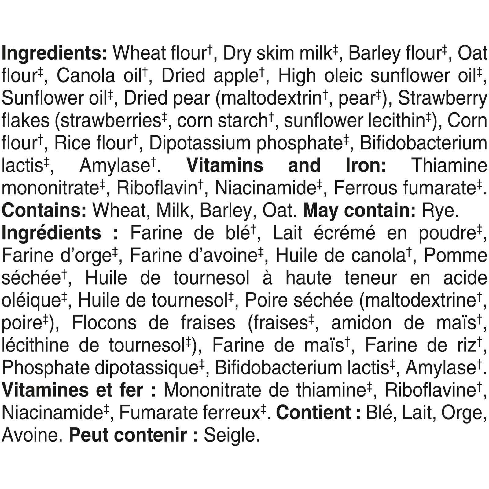 Stage 2 Multigrain Oatmeal & Fruit Baby Cereal