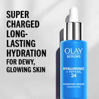 Olay Hyaluronic + Peptide 24 Serum, Fragrance-Free