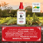 Rose Petal Alcohol-Free Witch Hazel Face Mist with Aloe Vera