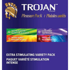 Pleasure Pack Assorted Lubricated Condoms, Extra Stimulating