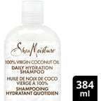 SheaMoisture 100% Virgin Coconut Oil Daily Hydration Shampoo for All Hair Types Clean & Nourish Sulfate-Free 384 ml