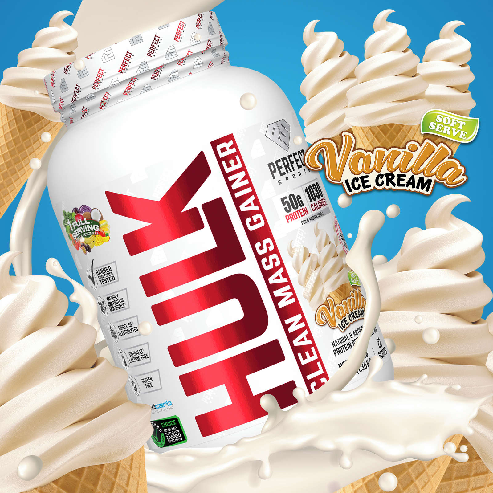 Hulk Mass Gainer Vanilla Ice Cream