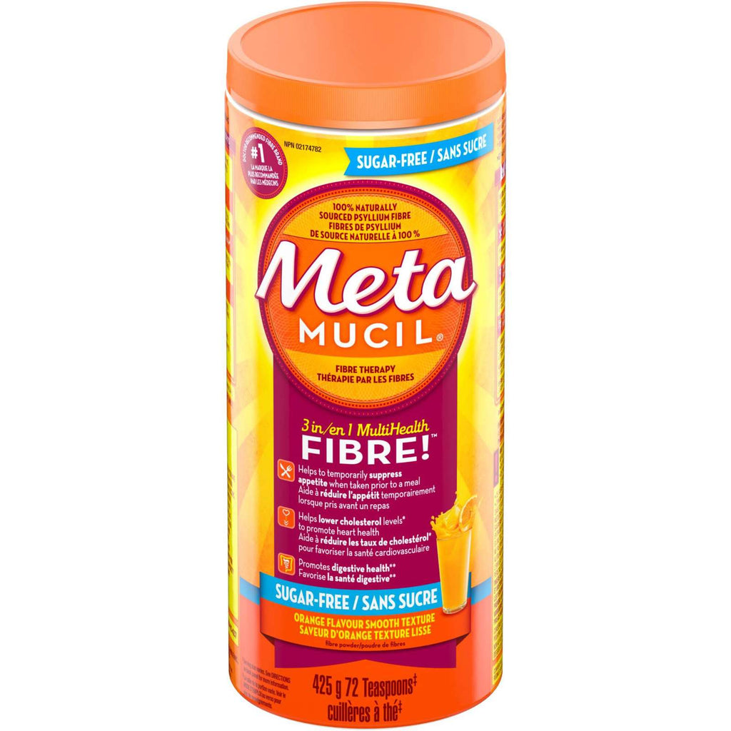 3 in 1 MultiHealth Fibre! Sugar-Free Fiber Suplement Powder, Orange, 425 g
