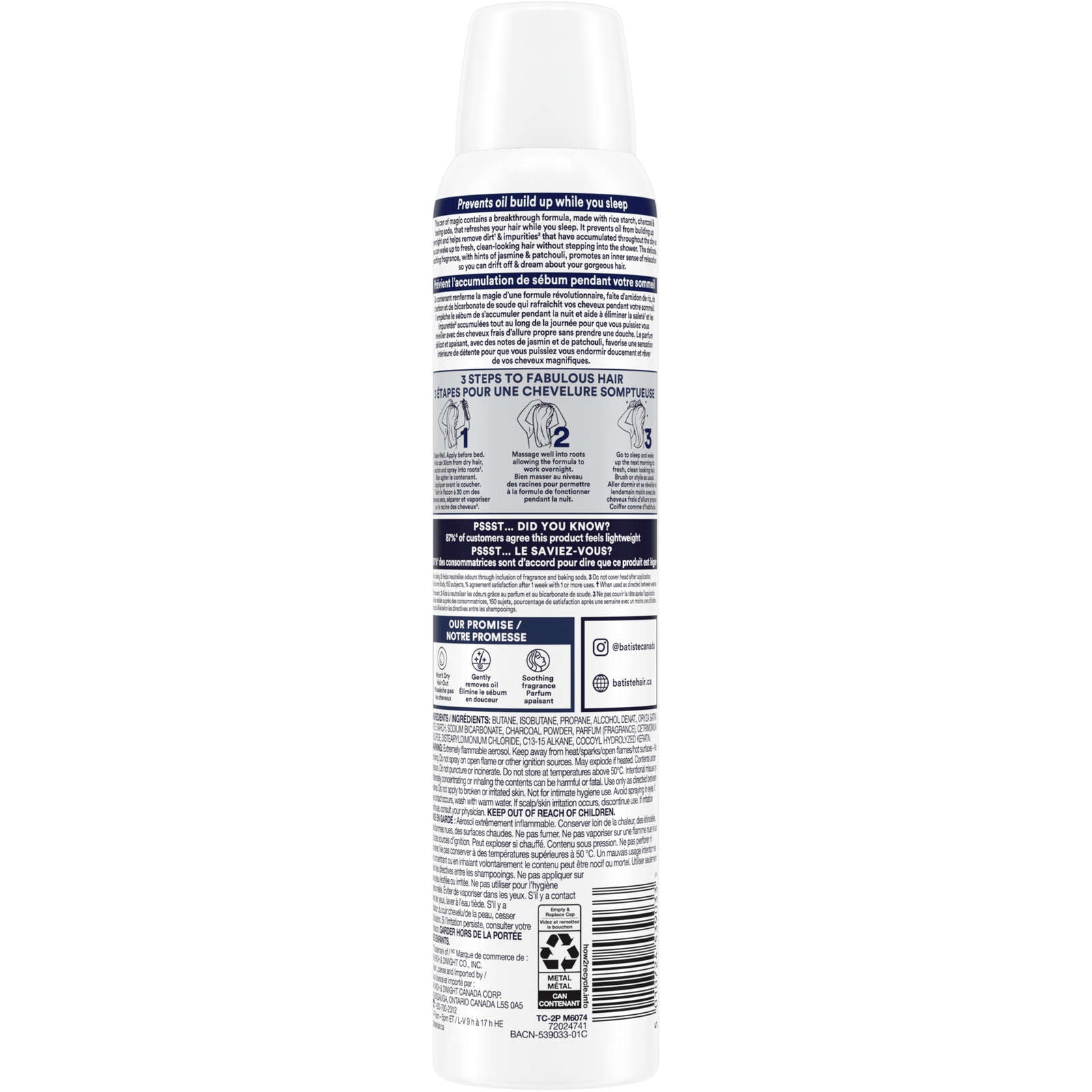 Dry Shampoo, Overnight Deep Cleanse