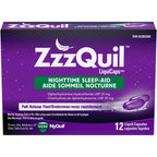 ZzzQuil Nighttime Sleep-Aid LiquiCaps, 12 Count