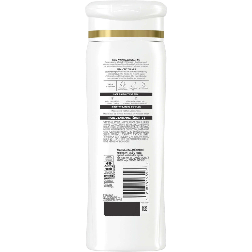 PRO-V Volume & Body 2in1 Shampoo + Conditioner, 12.0oz/355mL