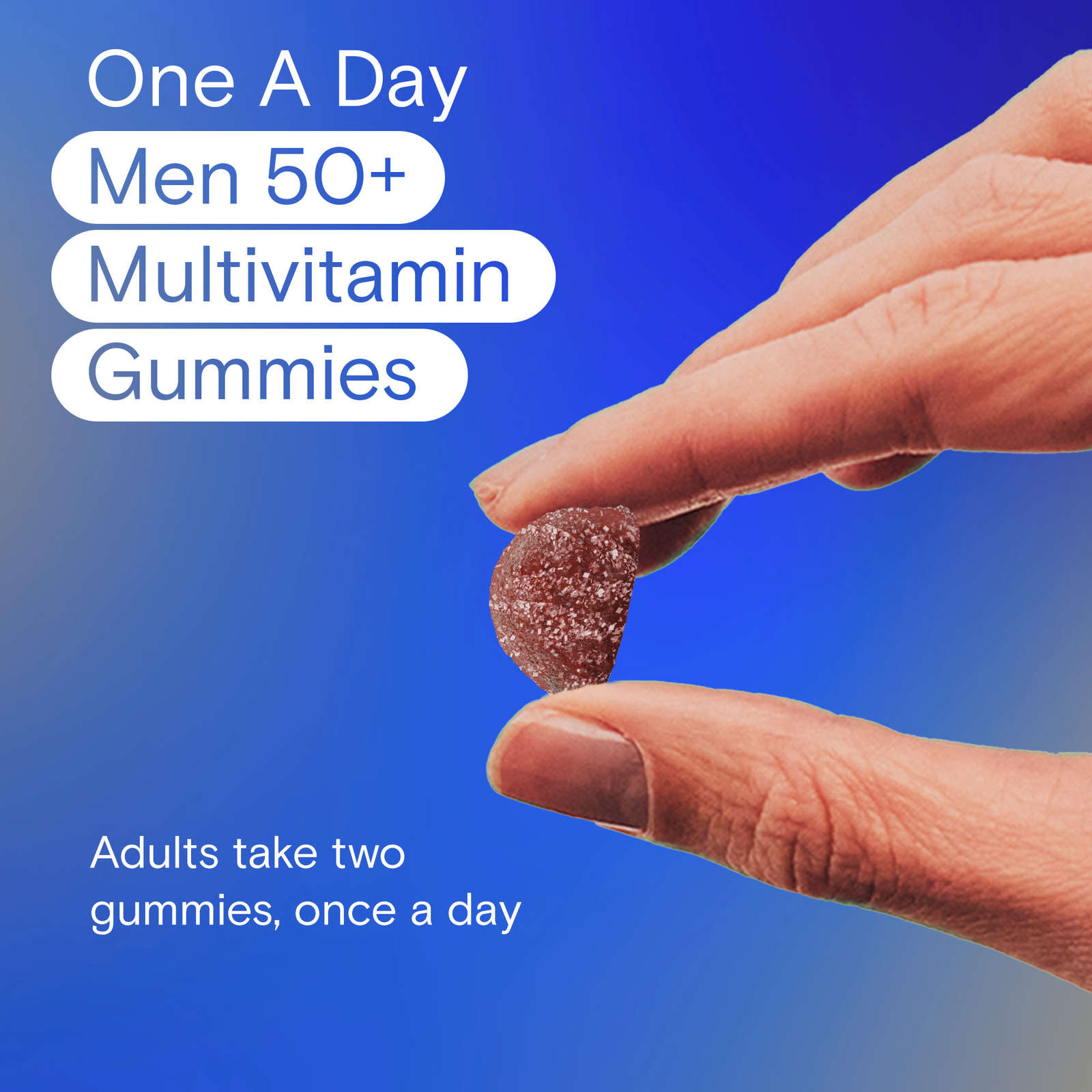 One A Day Men 50 Plus Multivitamin Gummies- Advanced Multivitamin Gummy with Immunity Support & B-Complex, Formulated with Vitamins & Minerals for Men 50+, 130 Gummies