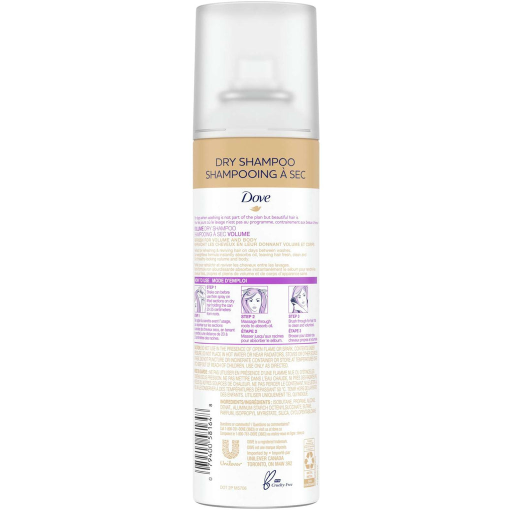 Dove Dry Shampoo care for in between washes Volume & Fullness weightless formula 142 g