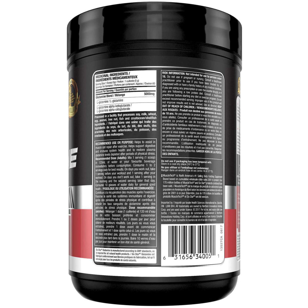Six Star Elite Series Glutamine Powder