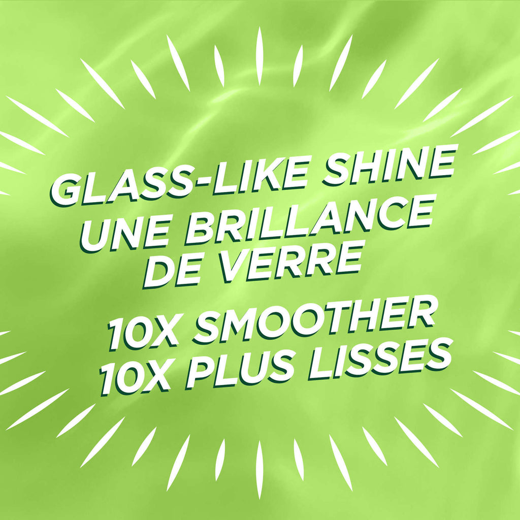 Fructis Sleek & Shine Sulfate-Free Glass Hair Water Lamellar Rinse Out Treatment, From Frizzy Hair to 10x Smoother & Shiny Hair, with Argan Oil & Plant Protein