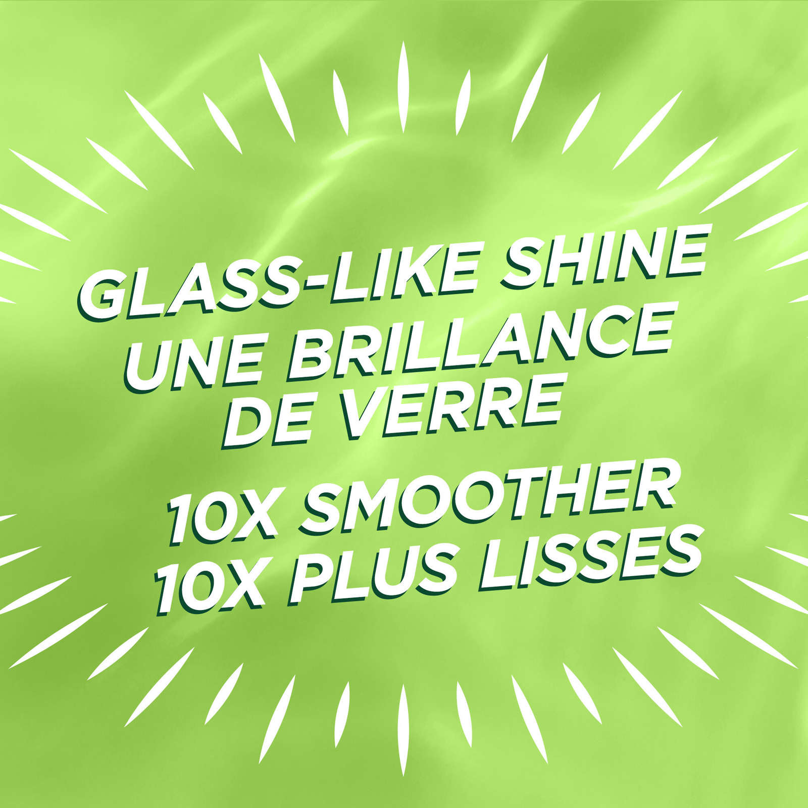 Fructis Sleek & Shine Sulfate-Free Glass Hair Water Lamellar Rinse Out Treatment, From Frizzy Hair to 10x Smoother & Shiny Hair, with Argan Oil & Plant Protein