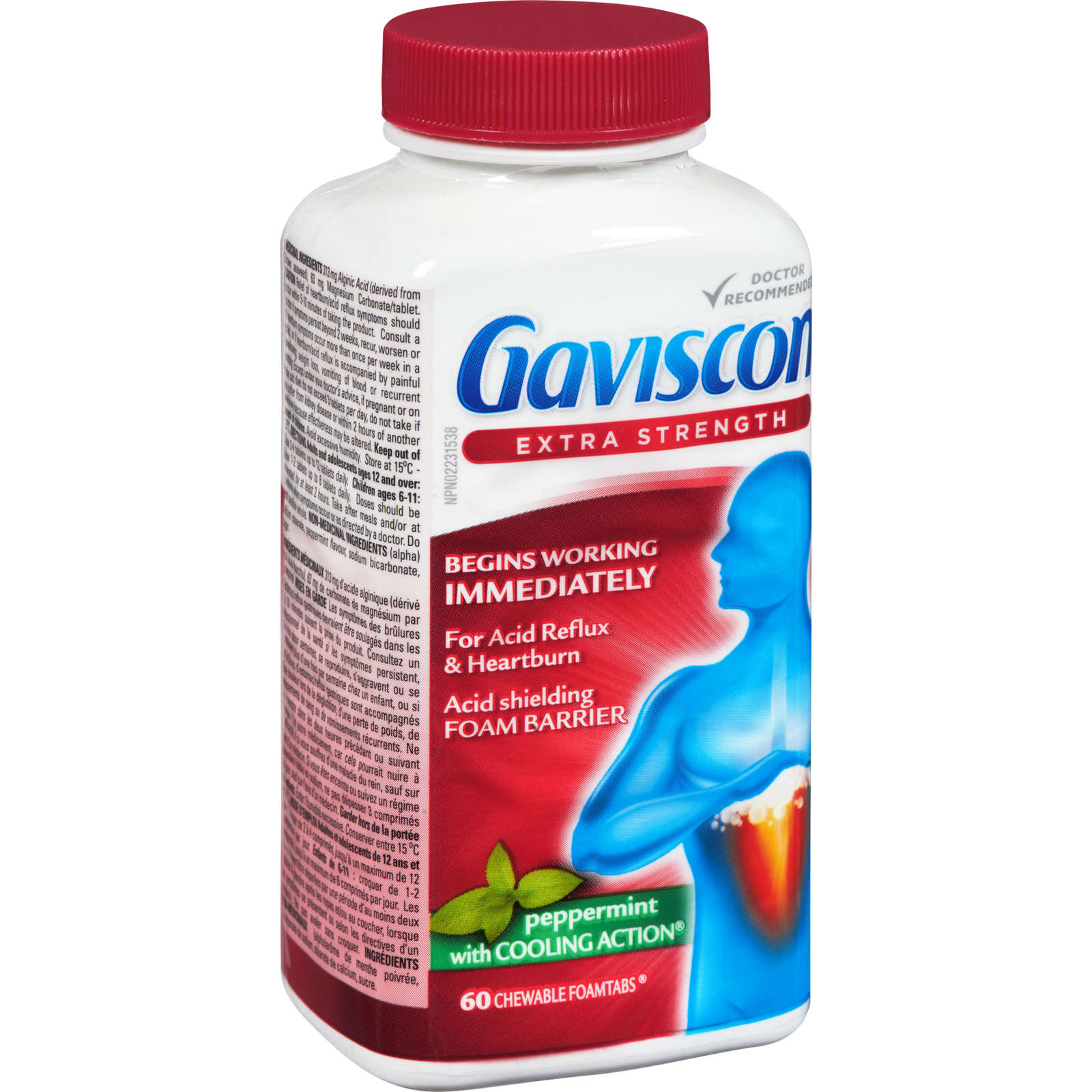 Gaviscon Extra Strength Chewable Foamtabs  Peppermint with Cooling Action