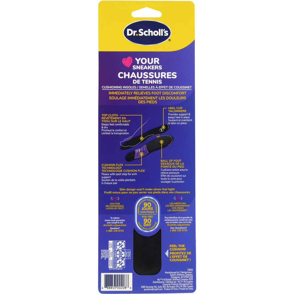 Dr. Scholl's® Stylish Step® Soft Cushioning Insoles for Casual & Fashion Sneakers, Women's, Sizes 6-10