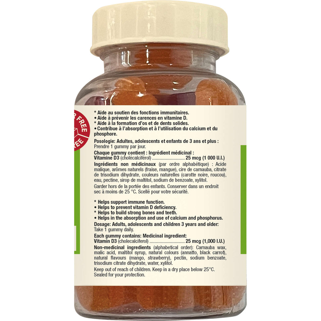 Vitamin D3 1000 IU Gum Sugar Free