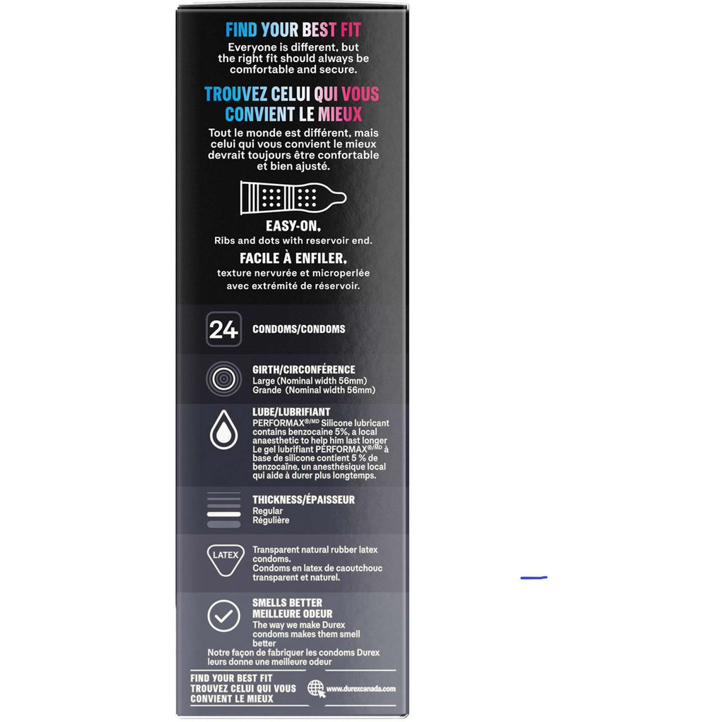 Durex Mutual Climax Condoms, Ribbed and Dotted with Delay Gel