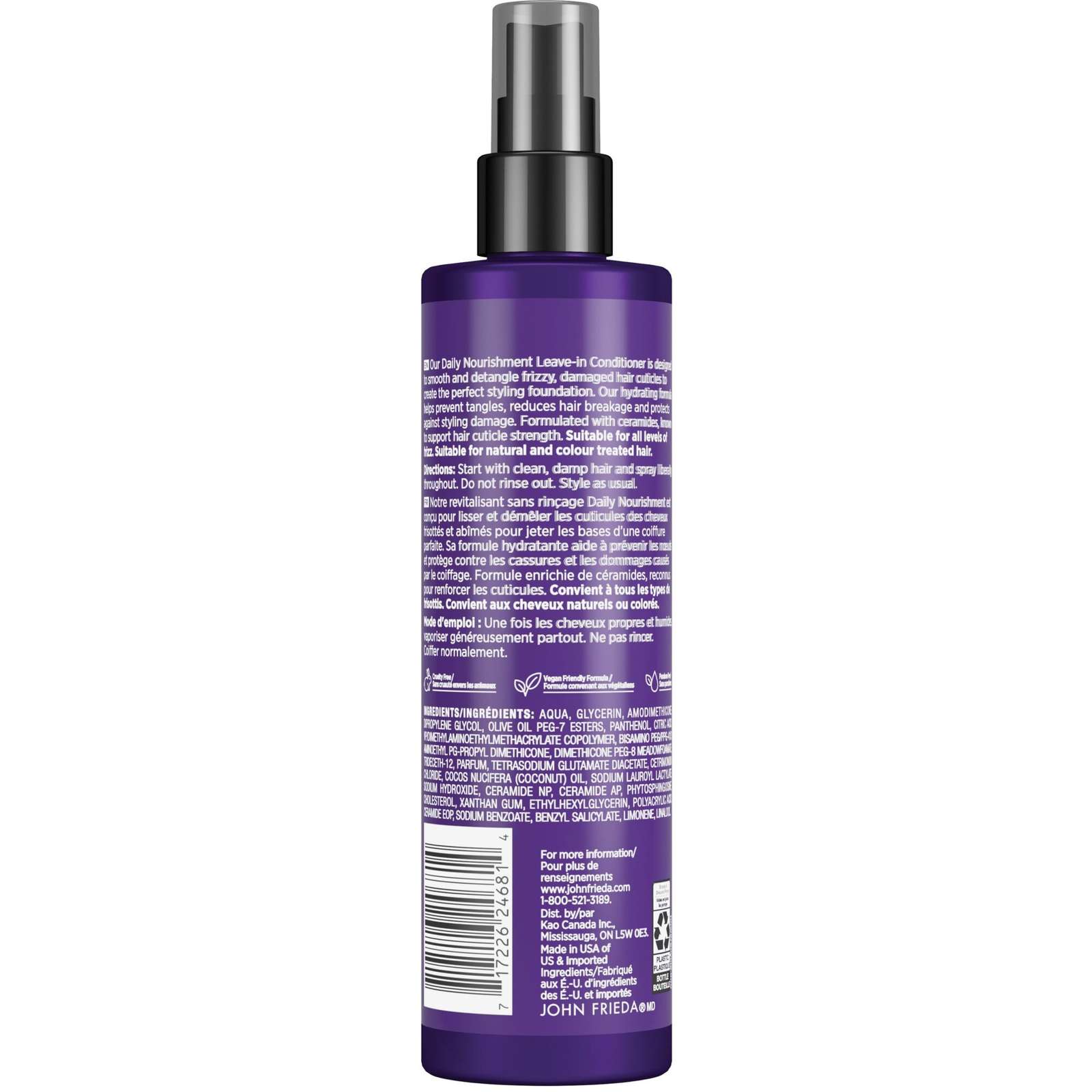 Frizz Ease Daily Nourishment Spray Leave-In Conditioner Spray