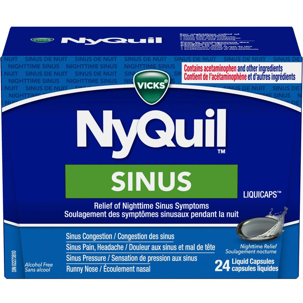 NyQuil Sinus Liquid Capsules, 24 Count