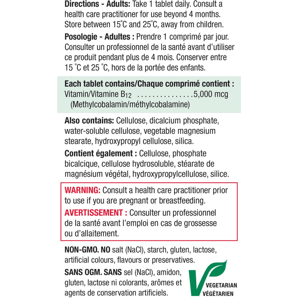 Vitamin B12 5,000 mcg