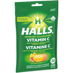 Halls Vitamin C Assorted Citrus Flavour, 30 Supplement Drops