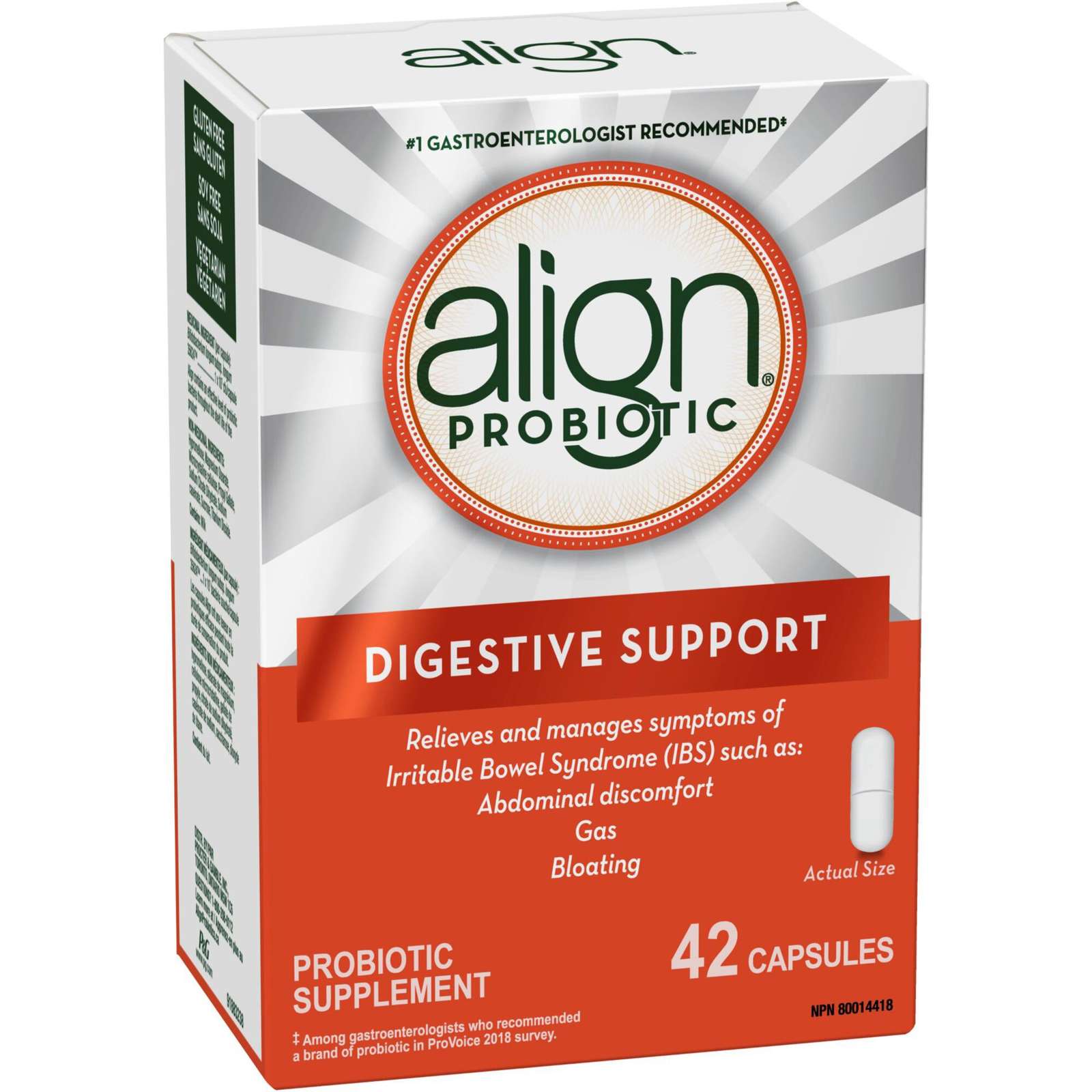 Align Probiotics, Daily Probiotic Supplement for Digestive Care, 42 vegetarian capsules