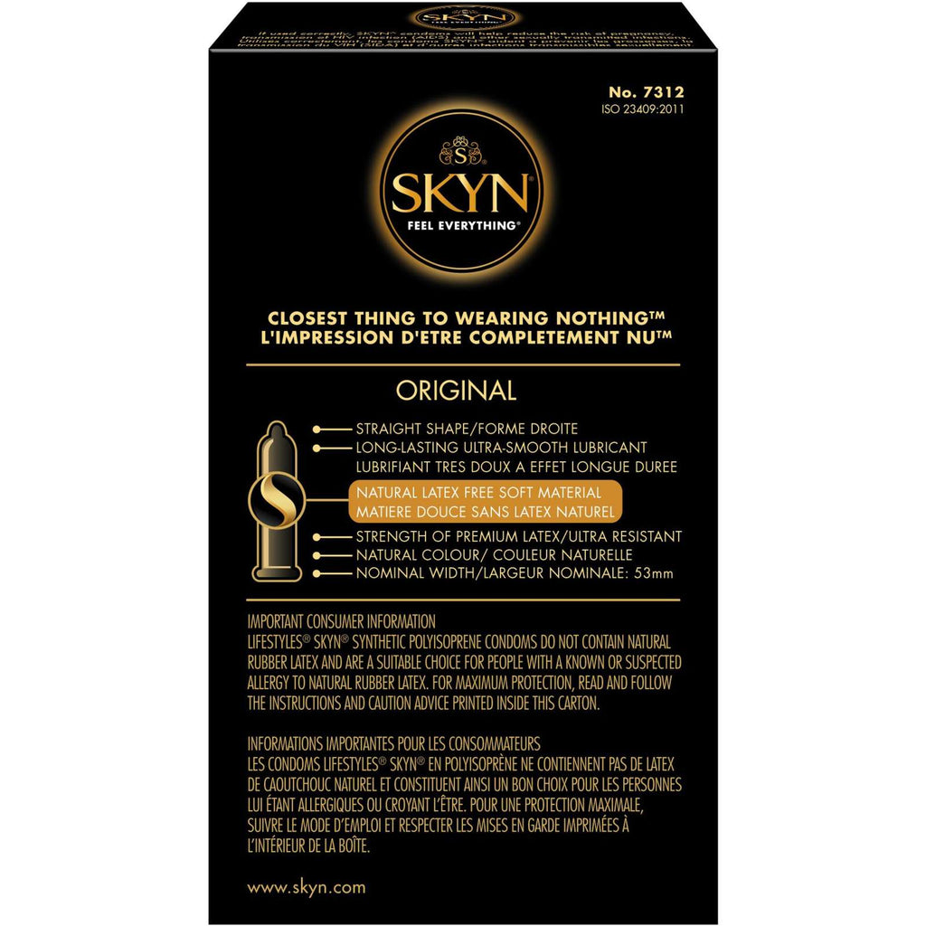 SKYN® Original 12 Natural Latex Free Lubricated Condoms