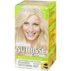 Garnier Nutrisse Hair Colour Cream with Avocado Oil for 100% Grey Coverage, 101 Light Ash Blonde Permanent Hair Dye, 1 Application