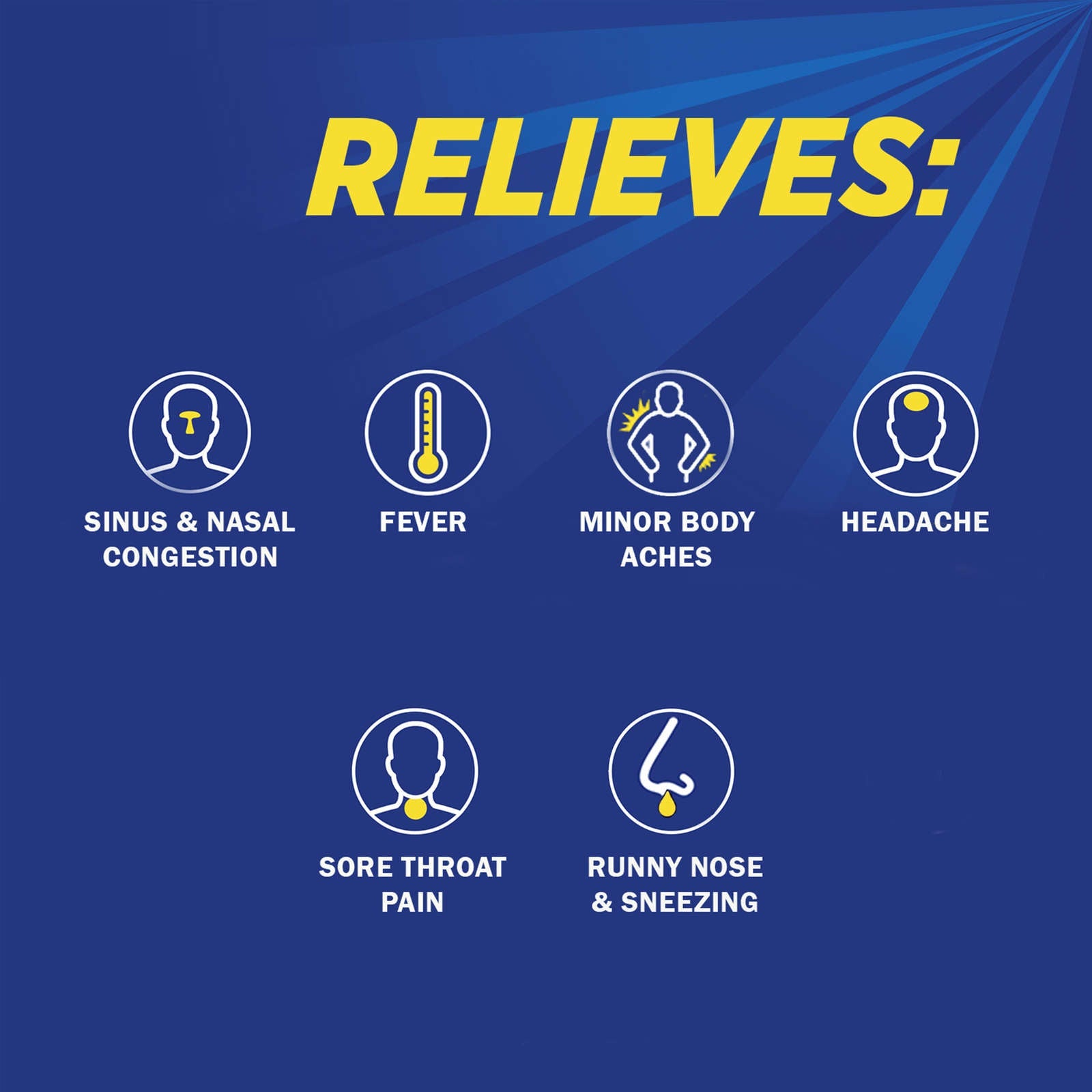 NeoCitran Cold & Sinus Night Hot Liquid Medication Extra Strength Lemon 10 pack