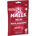 Halls Relief Mentho-Lyptus Cherry Flavour, 30 Cough Drops