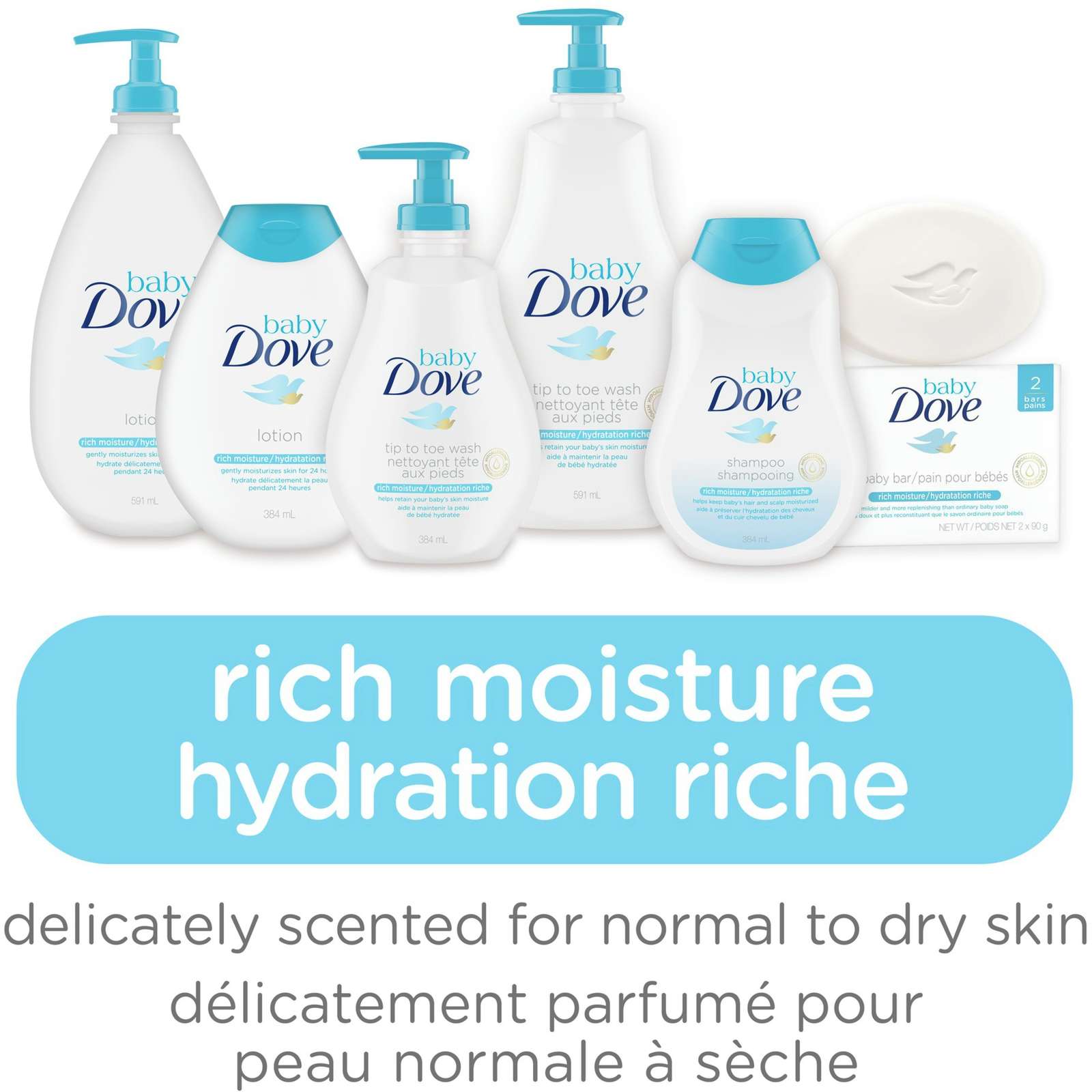 Baby Dove Tip to Toe Baby Wash Rich Moisture 591 ml