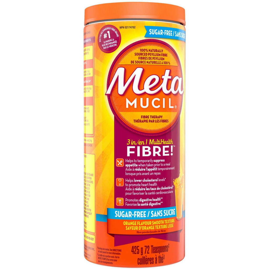 3 in 1 MultiHealth Fibre! Sugar-Free Fiber Suplement Powder, Orange, 425 g