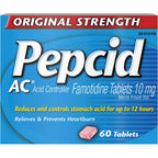 Original Strength, Acid Reducer and Antacid for Heartburn 60 ea