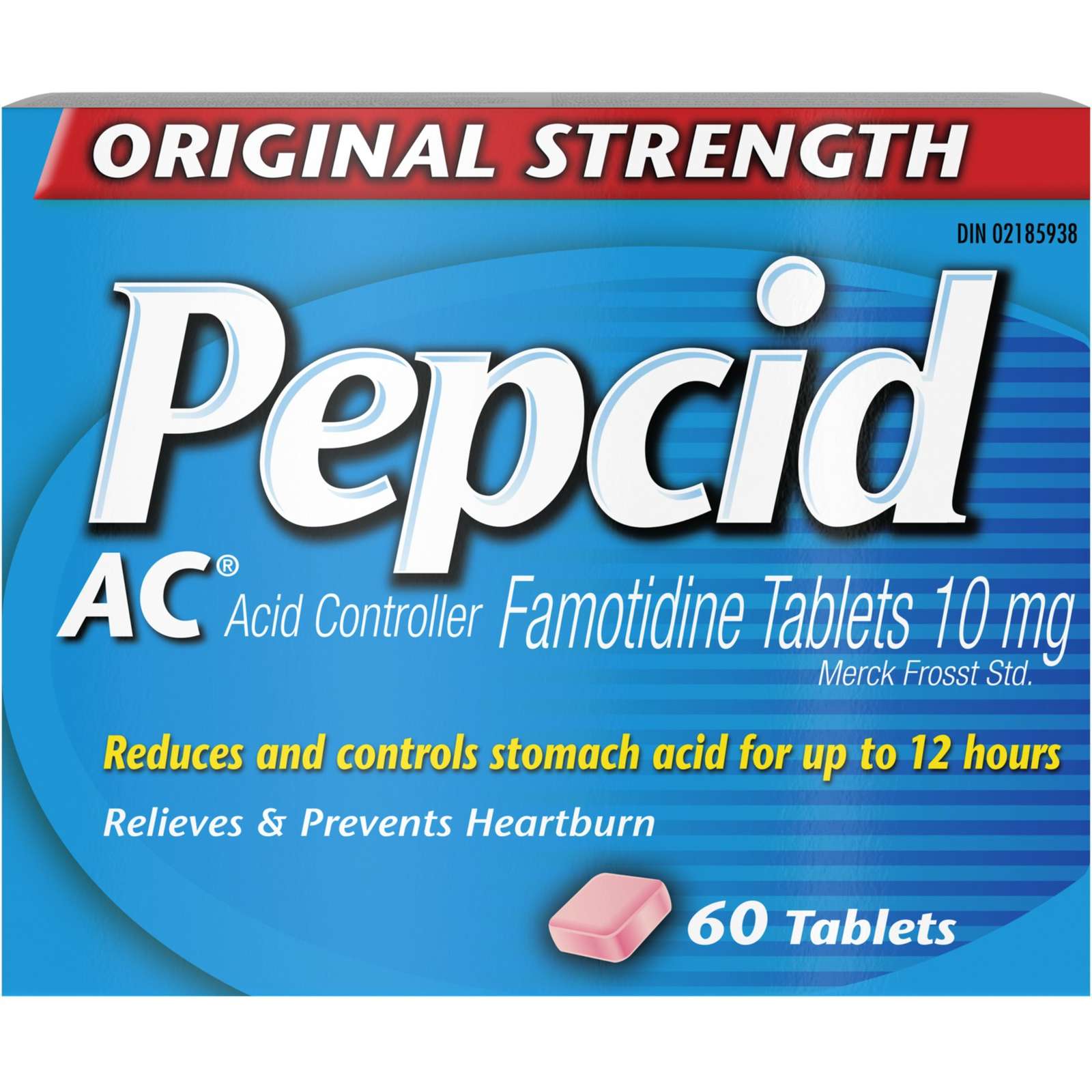 Original Strength, Acid Reducer and Antacid for Heartburn 60 ea