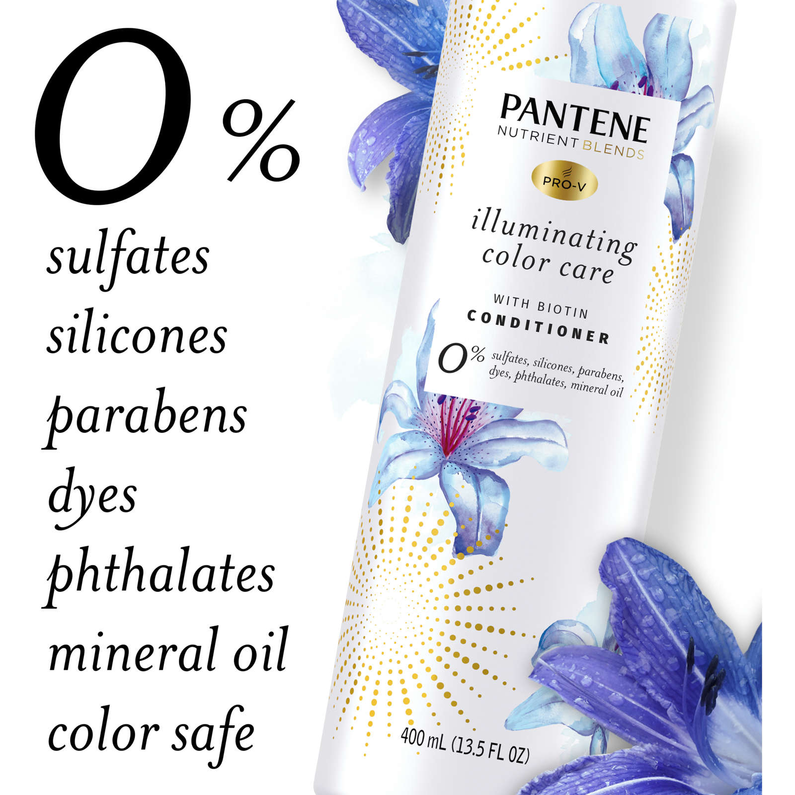 Sulfate Free Conditioner, Illuminating Hair Color with Biotin, Safe for Color Treated Hair, Nutrient Blends