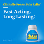 ALEVE Pain Relief, Clinically Proven, Fast-Acting, Long-Lasting, Naproxen Sodium, 170 Caplets
