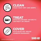 SKIN-FLEX Gentle Care Adhesive Bandages for minor Cuts and Scrapes. Assorted Sizes Small, Regular, Large, 20 ea