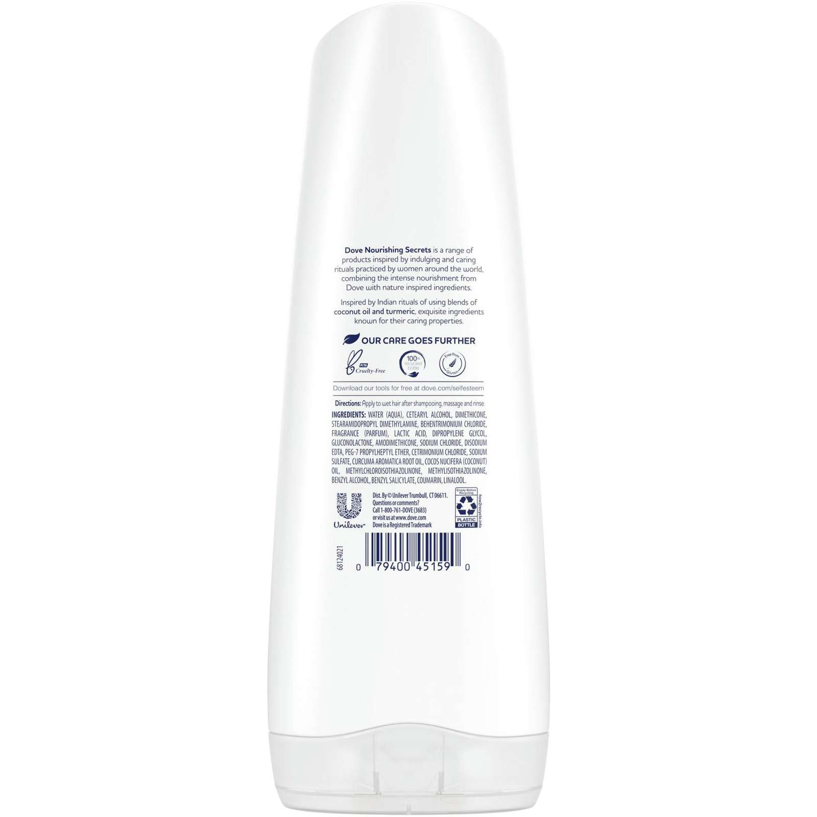 Dove Nourishing Secrets Conditioner for damaged hair Repairing Ritual with coconut oil and turmeric 355 ml