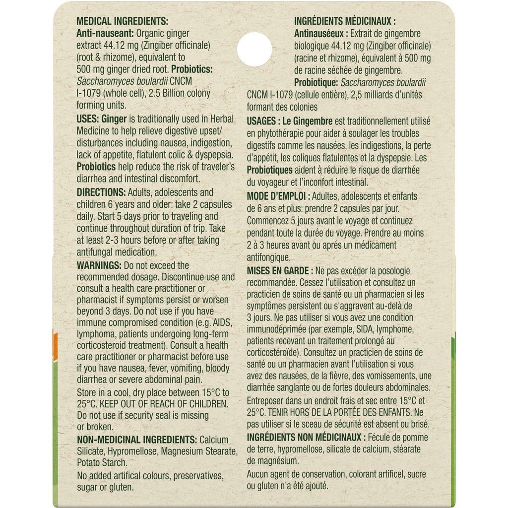 Gravol Ginger Traveler's Shield Probiotic