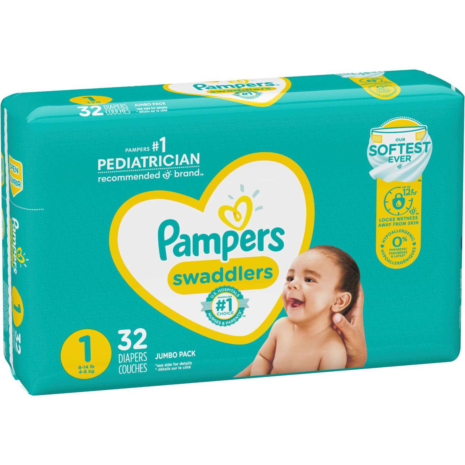 Pampers Swaddlers Newborn Diapers Size 1