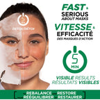 Garnier Beauty Serum Sheet Mask with Niacinamide + Kale, Balancing Skin Care for Oily skin, 1 Tissue Mask (14 mL)