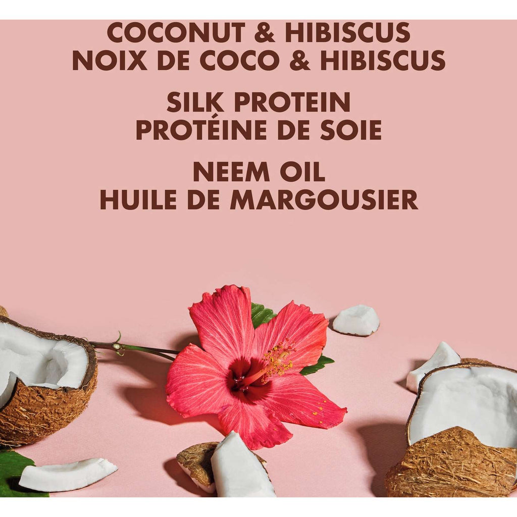 Deep Conditioning Curl Enhancing Smoothie hair repair for thick, curly Hair Coconut & Hibiscus with Silk Protein & Neem Oil 340 g