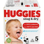 Huggies Snug & Dry Baby Diapers, Size 5