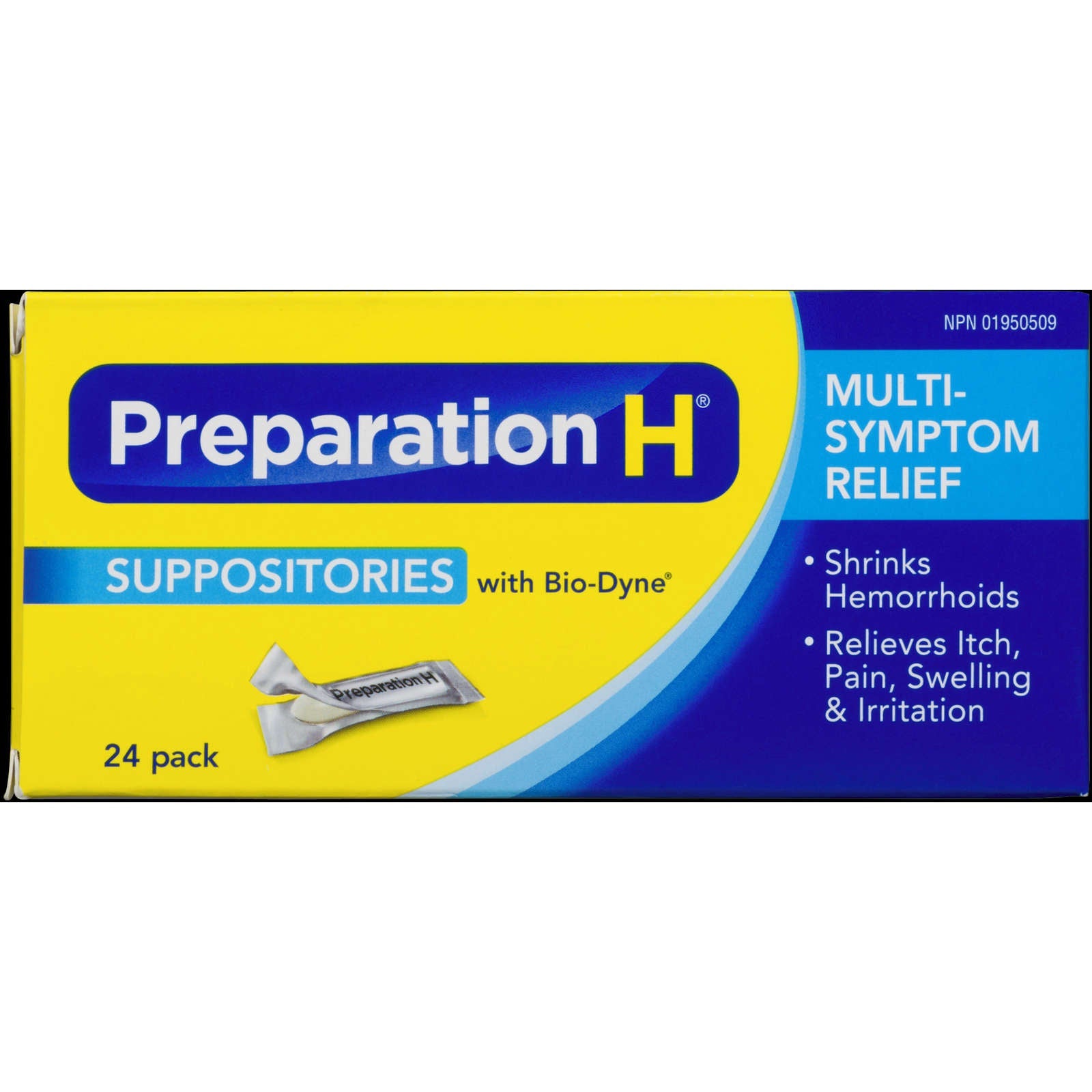 Preparation H® Multi-Symptom Hemorrhoid Treatment Suppositories with B ...
