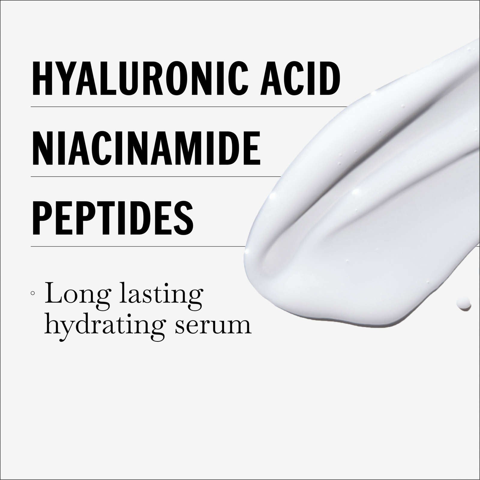 Olay Hyaluronic + Peptide 24 Serum, Fragrance-Free