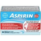 ASPIRIN 81mg, Daily Low Dose Enteric Coated Tablets, 30 Tablets