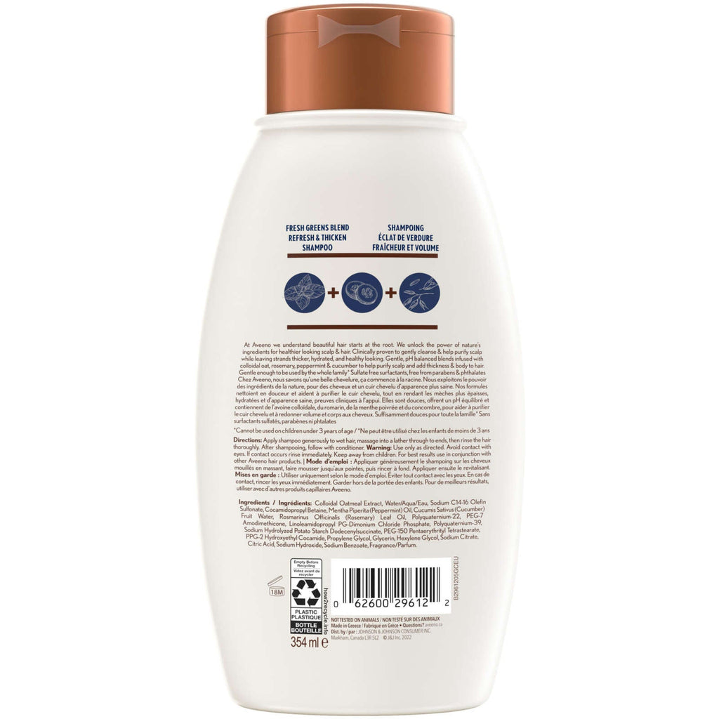 Fresh Greens Blend Shampoo for Refresh & Thicken